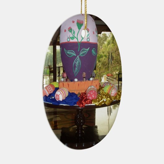 Dekorierte Ostereier Art Print Keramik Ornament (Rechts)