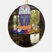 Dekorierte Ostereier Art Print Keramik Ornament (Links)