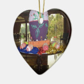 Dekorierte Ostereier Art Print Keramikornament (Links)