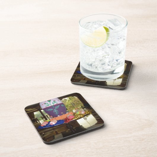 Dekorierte Ostereier Art Print Untersetzer (Rechte Seite)