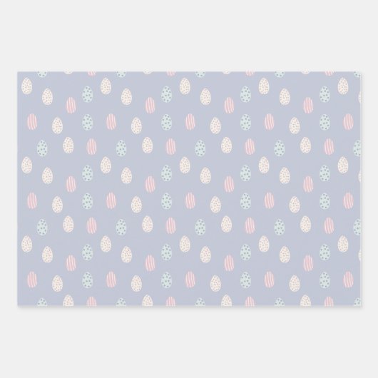 Dekorierte Ostereier Geschenkpapier Set (Vorderseite)