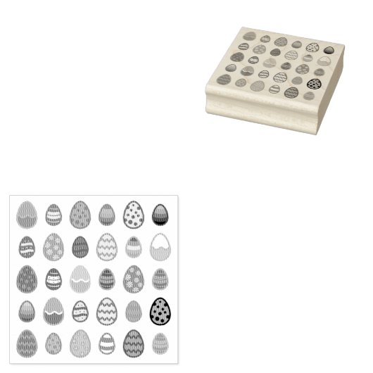 Dekorierte Ostereier Gummistempel (Stempel)