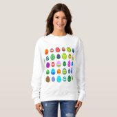 Dekorierte Ostereier Sweatshirt (Vorne ganz)