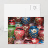 Dekorierte Pots, Huaraz, Cordillera Blanca Postkarte (Vorne/Hinten)