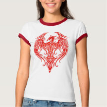 Dekorierte Red Tribal Phoenix