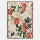 Dekorierte rote und weiße Beeren Decke (Vorderseite Vertikal)