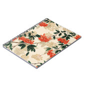 Dekorierte rote und weiße Beeren Notizblock (Linke Seite)