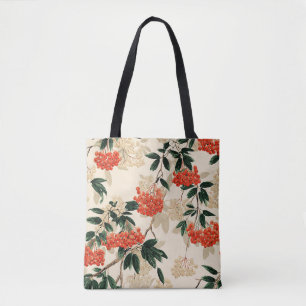 Dekorierte rote und weiße Beeren Tasche