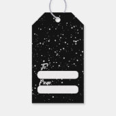 DEKORIERTE STOREFRONT mit SNOW Weihnachtsgeschenk Geschenkanhänger (Rückseite)