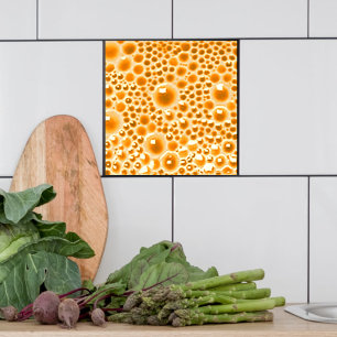 Dekorierte Tile mit Bläschen, Orangenmarmelade Fliese