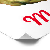 Dekorierte Weihnachten Jackalope Merry Xmas Poster (Ecke)