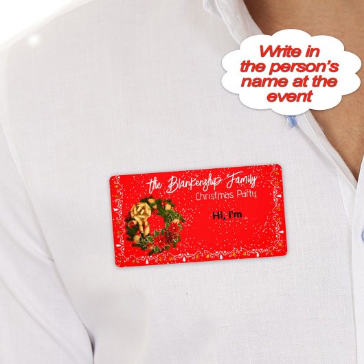 Dekorierte weihnachtliche Kronen-Papiermarke