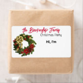 Dekorierte weihnachtliche Kronen-Papiermarke (Insitu)