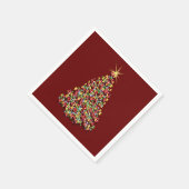 Dekorierte Weihnachtsbaum Holiday Shining Star Top Serviette (Ecke)