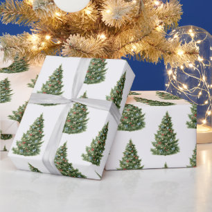 Dekorierte Weihnachtsbaum-Ornamente Geschenkpapier