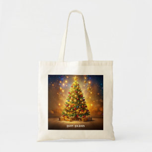 Dekorierte Weihnachtsbaum-Tasche Tragetasche