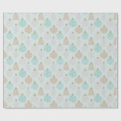 Dekorierte Weihnachtsschmuck Hellgrüne Weihnachten Geschenkpapier (Flach)