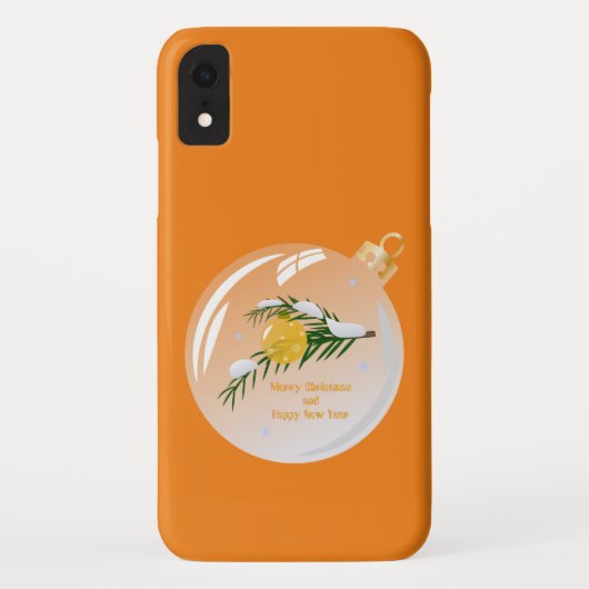 Dekorierte Weihnachtszweig in Bauble Case-Mate iPhone Hülle (Rückseite)