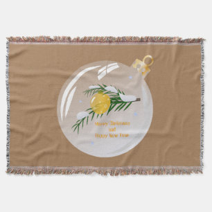 Dekorierte Weihnachtszweig in Bauble Decke
