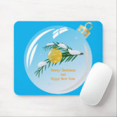 Dekorierte Weihnachtszweig in Bauble Mousepad (Mit Mouse)