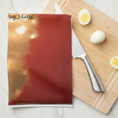 Dekorierte weiße Weihnachtsbaumsammlung Handtuch (Viertel Falte)