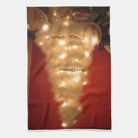 Dekorierte weiße Weihnachtsbaumsammlung Handtuch (Vertikal)