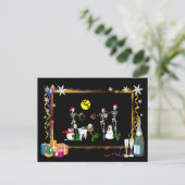 Dekorierte Wutszene Feiertagspostkarte (Stehend Vorderseite)