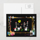 Dekorierte Wutszene Feiertagspostkarte (Vorne/Hinten)