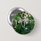 Dekorierte Zweige der Holiday Tree Button (Vorne & Hinten)