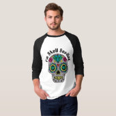 Dekorierter Abstrakter SchädelT - Shirt (Vorne ganz)