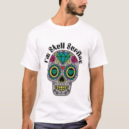 Dekorierter Abstrakter SchädelT - Shirt