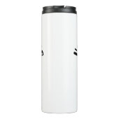 Dekorierter Abstrakter Schädelwärmer Thermosbecher (Rückseite)