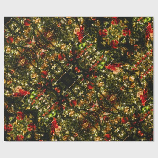 dekorierter Baum Geschenkpapier (Flach)