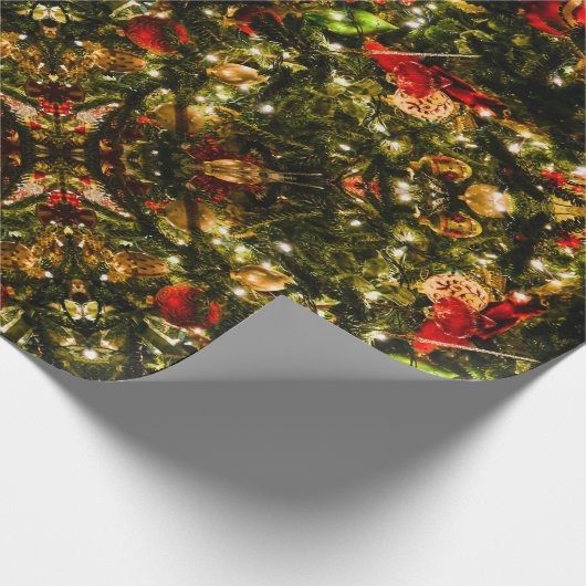 dekorierter Baum Geschenkpapier (Ecke)