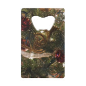 Dekorierter Christbaum Nah Geldbeutel Flaschenöffner (Rückseite)