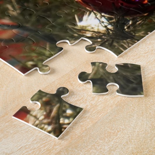 Dekorierter Christbaum Nah Puzzle (Seite)