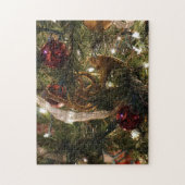 Dekorierter Christbaum Nah Puzzle (Vertikal)