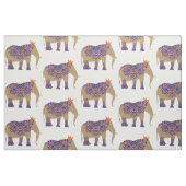 Dekorierter Elefant Niedlich Whimsy Fun Stoff (Fat Quarter (45,7 x 55,9 cm))