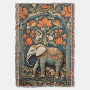 Dekorierter Elefant William Morris Inspiriert Flor Decke