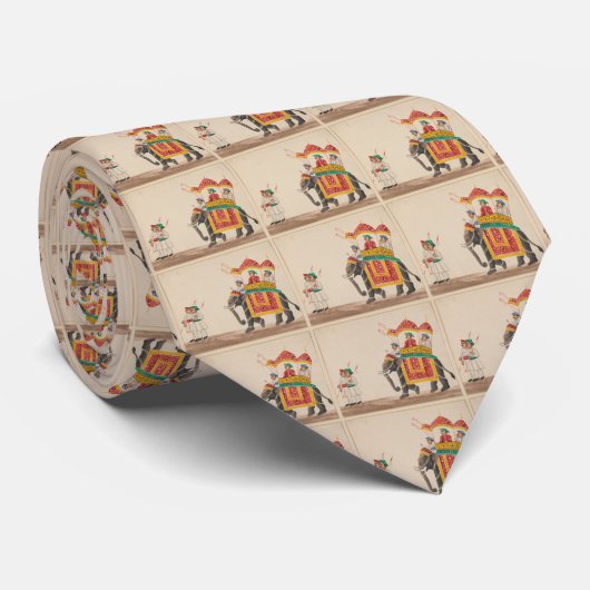 Dekorierter indischer Elefant mit einem kanopidier Krawatte (Gerollt)