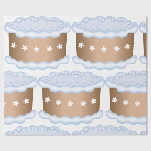 Dekorierter Kuchen Geschenkpapier (Flach)