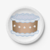 Dekorierter Kuchen Pappteller (Vorderseite)