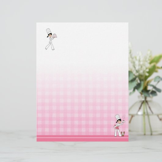 Dekorierter Letterhead für Recipe Binders #2 (Stehend Vorderseite)