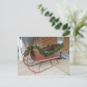 Dekorierter Schlitten. Landkreis-Museum Carroll Postkarte (Stehend Vorderseite)