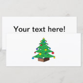 Dekorierter Weihnachtsbaum-Cartoon (Vorne/Hinten)