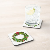 Dekorierter Weihnachtskranz Getränkeuntersetzer (Rechte Seite)