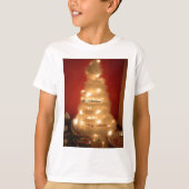 Dekorierter weißer Weihnachtsbaum T-Shirt (Vorderseite)