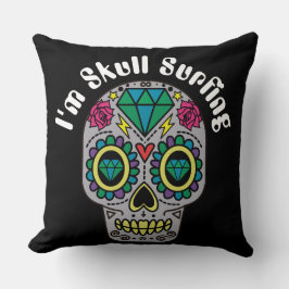 Dekoriertes Abstraktes Schädelkopfkissen Kissen