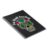 Dekoriertes Abstraktes Skull Spiral Foto Notebook Notizblock (Rechte Seite)