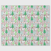 Dekoriertes Baumwrapping Papier Geschenkpapier (Flach)